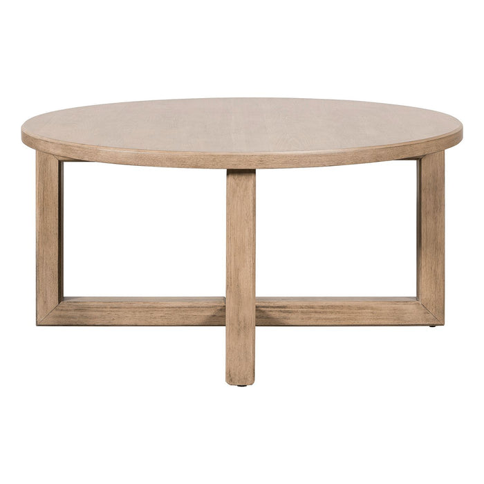 Proximity Place - Round Cocktail Table - Barley Buff