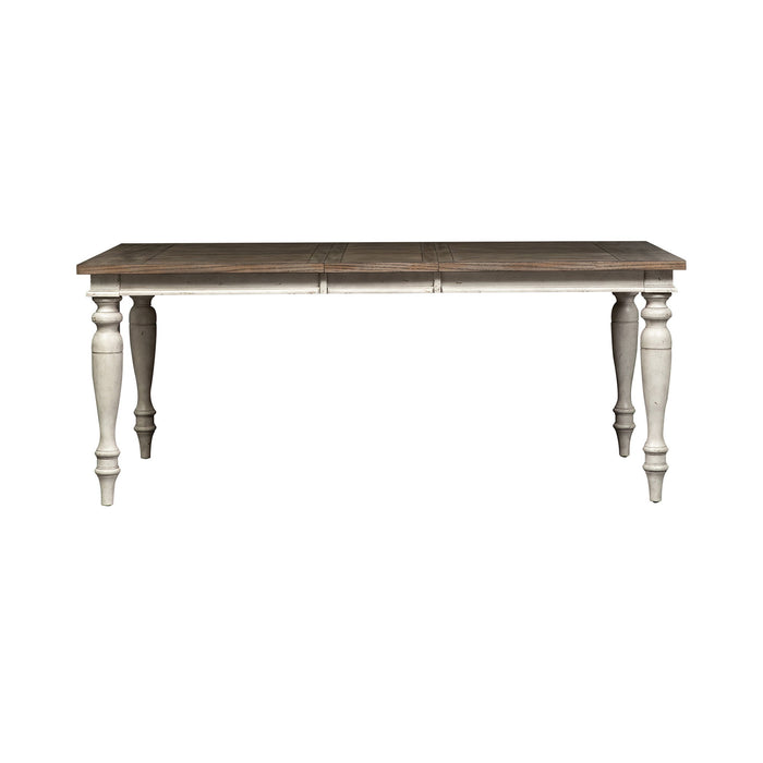 Whitney - Rectangular Leg Table - Antique Linen / Weathered Gray