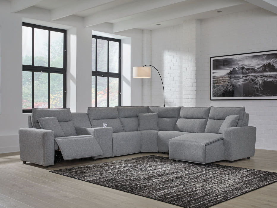 Modmax II - Reclining Sectional - Salt And Pepper