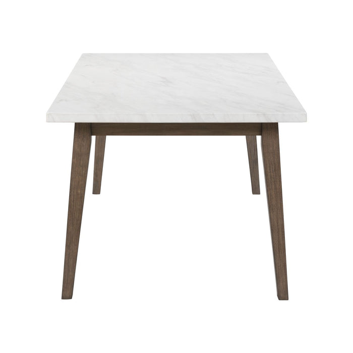 Edison - Rectangular Leg Table With Faux Marble Top - Brownstone