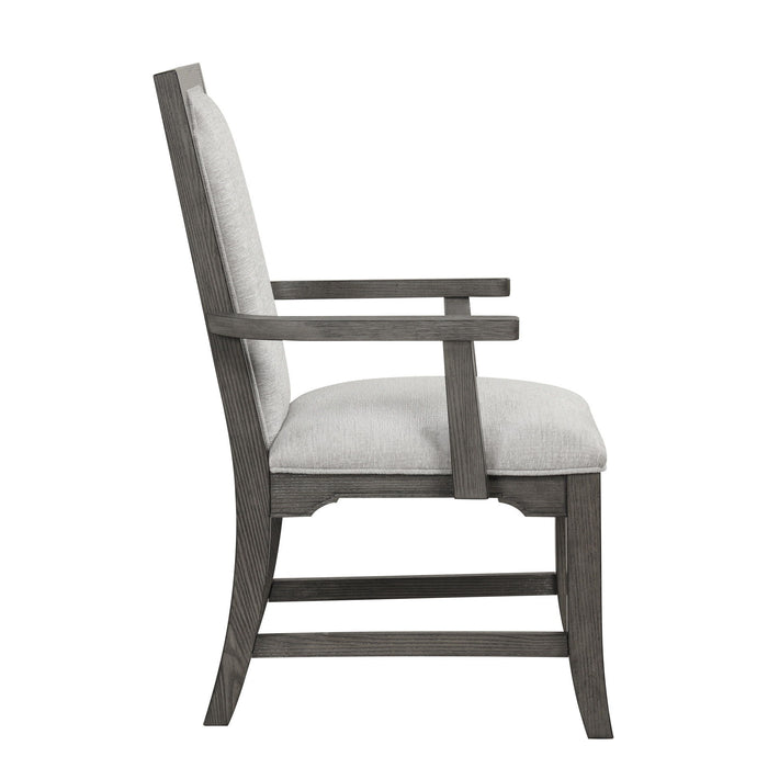 Lisbon - Dining Arm Chair (Set of 2) - Gray