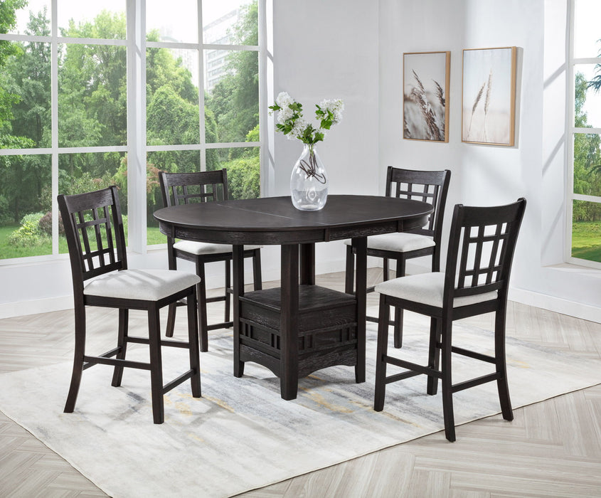 Hartwell - Counter Height Table - Charcoal Black