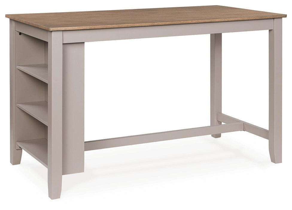 Harperfeld - Rectangular Dining Room Counter Table - Natural / Gray
