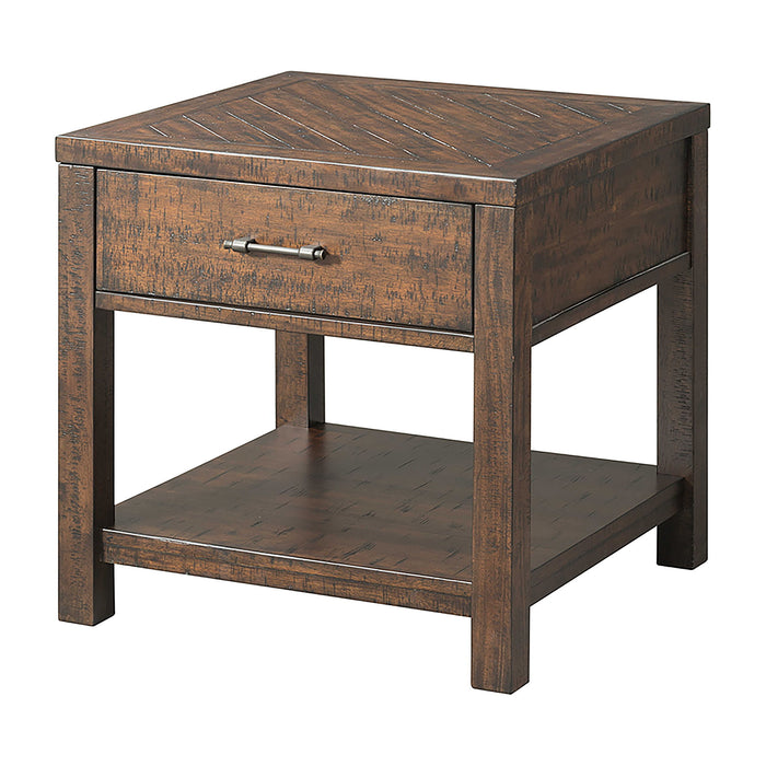 Jax - 3 Piece Occasional Table Set (Lift Top Coffee & Two End Tables) - Cherry