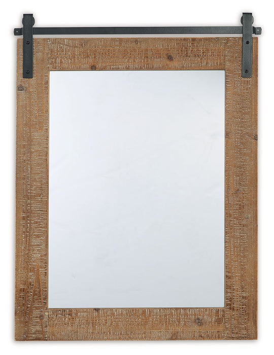 Lanie - Accent Mirror - Antique Brown