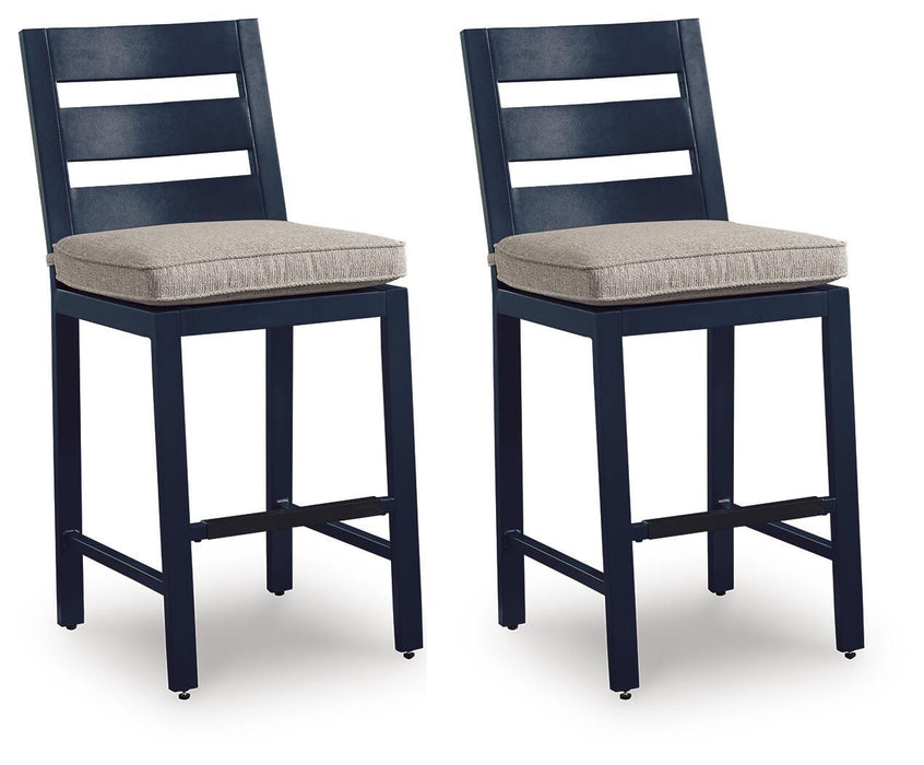 East Beach - Barstool (Set of 2) - Blue