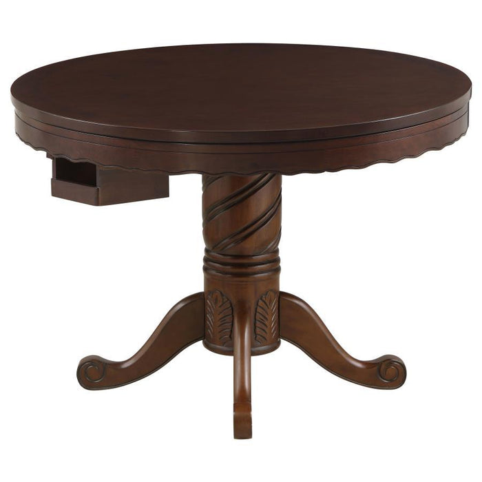 Turk - 5 Piece Dining And Game Table Set - Tobacco