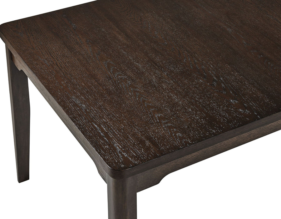 Higgins - 5 Piece Dining Room Set - Dark oak