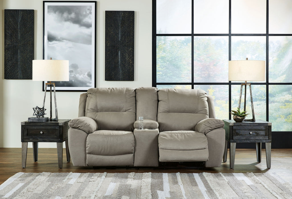 Next-Gen Gaucho - DBL Rec Loveseat w/Console - Putty